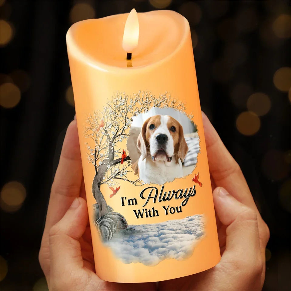 Custom LED Memorial Candle